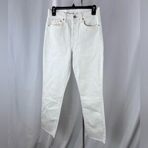 Frank & Eileen ‘Cork’ SAMPLE White Denim Jeans